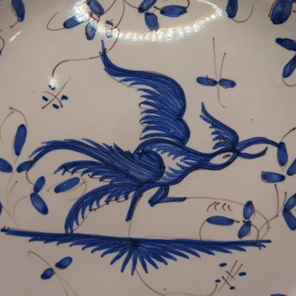 Antique Moustiers Faience Plate